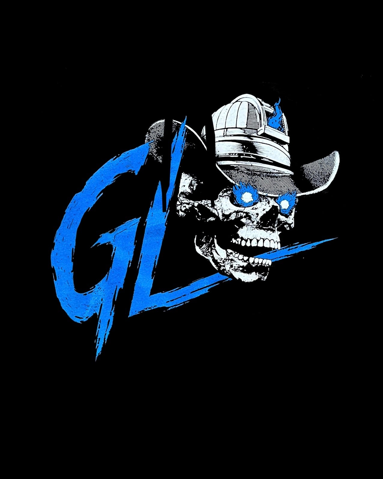 "GLO COWBOY SKULL" HOODIE